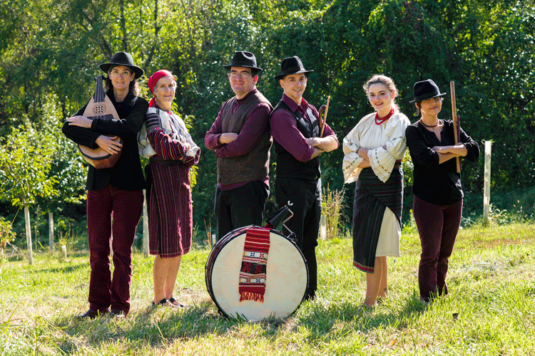 Szikra and dancers at the 6th Balkan Chestnut Festival in 2023